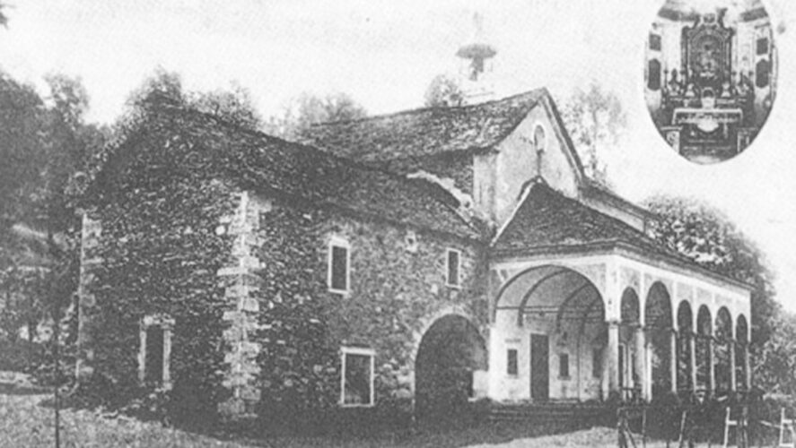 Cossogno_Casa dei Banditi annessa all'oratorio d'Inoca in una cartolina anni '20 del '900